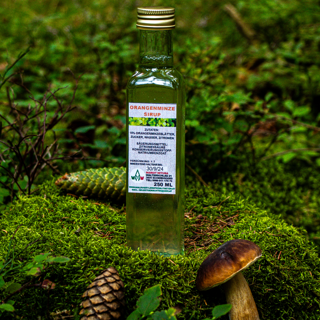 Orangenminzesirup